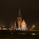 Legnica - kościół św. Jacka w nocy
